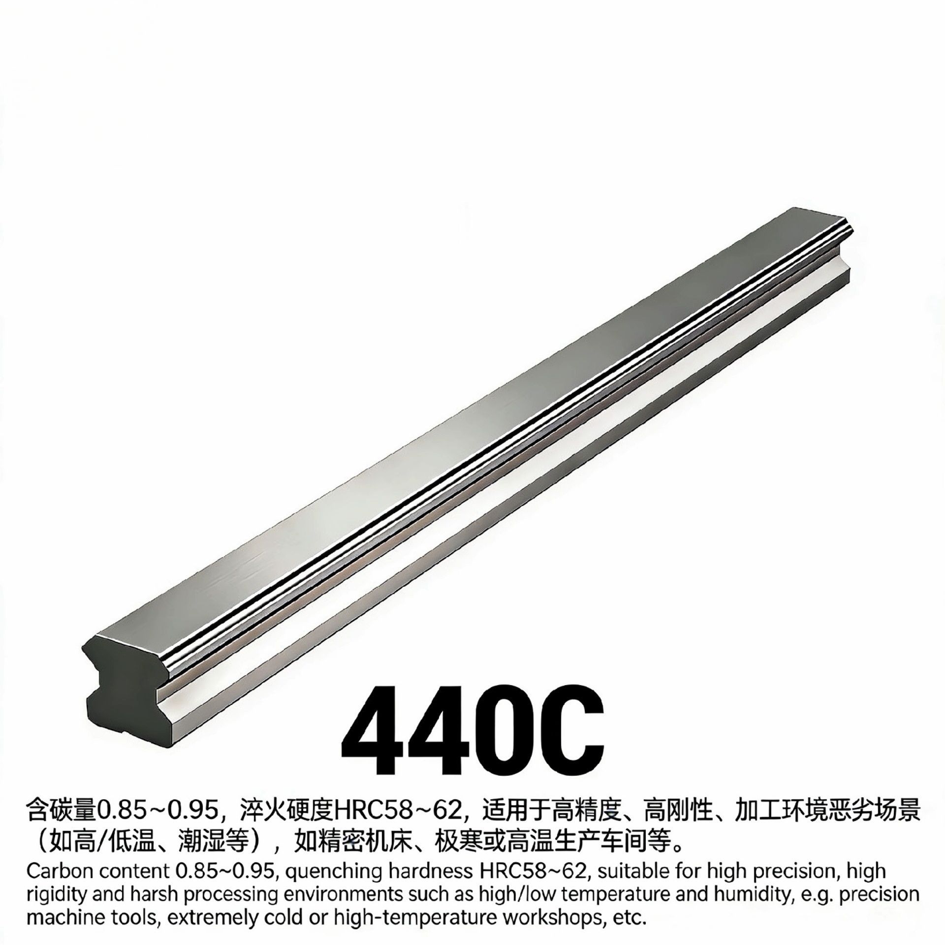 马氏体不锈钢直线轨道模组产品